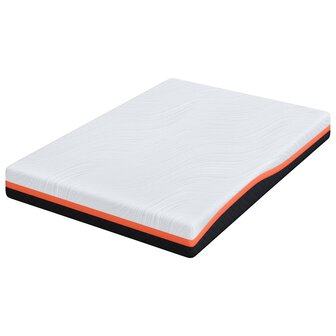 Matras Wit en zwart 140 x 190 cm Jacquard stof 5