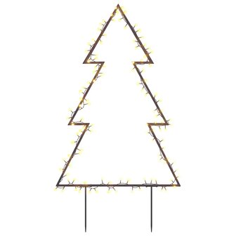 Kerstverlichting kerstboom met grondpinnen 115 LED&amp;apos;s 90 cm 2