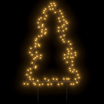 Kerstverlichting kerstboom met grondpinnen 115 LED&amp;apos;s 90 cm 3