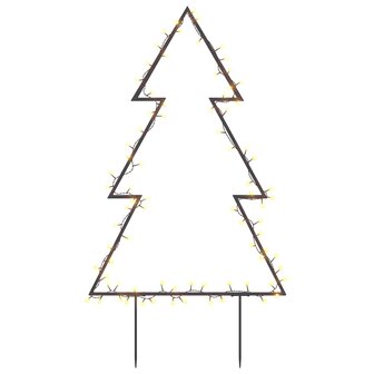 Kerstverlichting kerstboom met grondpinnen 80 LED&amp;apos;s 60 cm 2