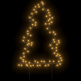 Kerstverlichting kerstboom met grondpinnen 80 LED&amp;apos;s 60 cm 3