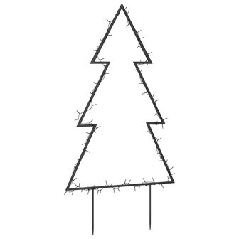 Kerstverlichting kerstboom met grondpinnen 80 LED&amp;apos;s 60 cm 4