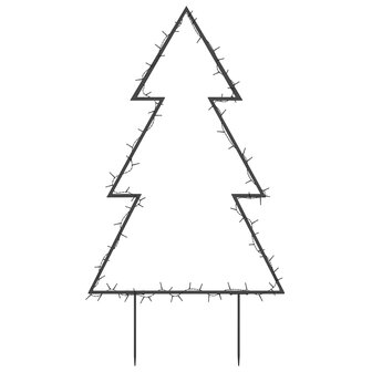 Kerstverlichting kerstboom met grondpinnen 80 LED&amp;apos;s 60 cm 5