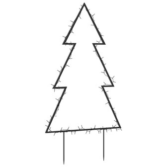 Kerstverlichting kerstboom met grondpinnen 80 LED&amp;apos;s 60 cm 7