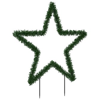 Kerstverlichting ster met grondpinnen 80 LED&amp;apos;s 60 cm 7