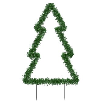 Kerstverlichting kerstboom met grondpinnen 80 LED&amp;apos;s 60 cm 5