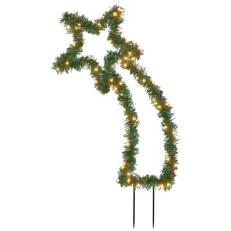 Kerstverlichting meteoor met grondpinnen 115 LED&amp;apos;s 89 cm 2