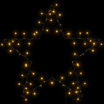 Kerstverlichting ster silhouet 80 LEDs warm wit 6