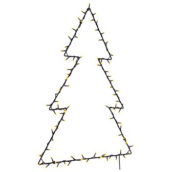 Kerstverlichting kerstboom silhouet 115 LEDs warm wit 1