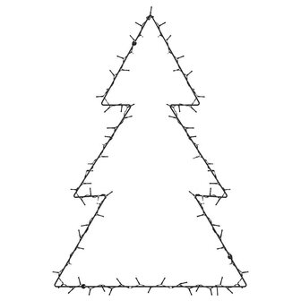 Kerstverlichting kerstboom silhouet 115 LEDs warm wit 3