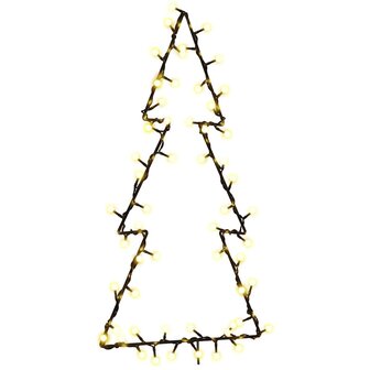 Kerstverlichting kerstboom silhouet 80 LEDs warm wit 2