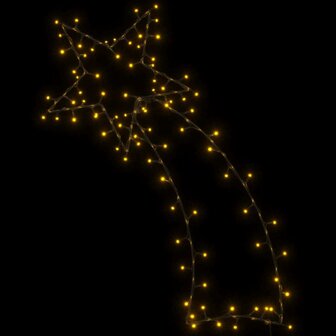 Kerstverlichting vallende ster silhouet 115 LEDs warm wit 5