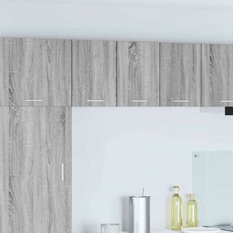 Hangkast Grijs Sonoma en Wit 30 x 31 x 40 cm Bewerkt hout 1