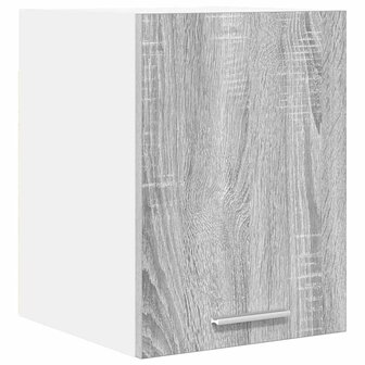 Hangkast Grijs Sonoma en Wit 30 x 31 x 40 cm Bewerkt hout 2