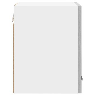 Hangkast Grijs Sonoma en Wit 30 x 31 x 40 cm Bewerkt hout 7