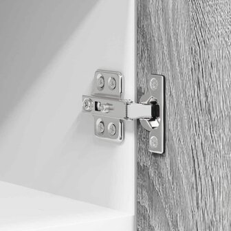 Hangkast Grijs Sonoma en Wit 30 x 31 x 40 cm Bewerkt hout 9