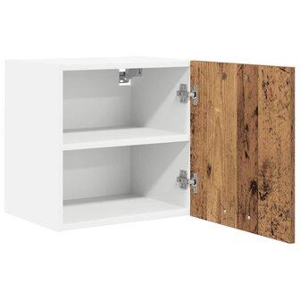 Hangkast Oude Hout en Wit 40 x 31 x 40 cm Bewerkt hout 5