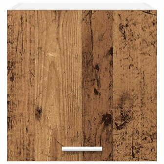 Hangkast Oude Hout en Wit 40 x 31 x 40 cm Bewerkt hout 6