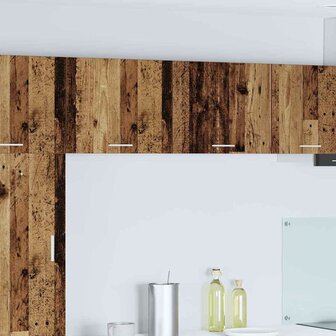 Hangkast Oude Hout en Wit 50 x 31 x 40 cm Bewerkt hout 1