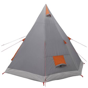 3-persoons Grijs en Oranje 185T Polyester met PU Coating 6