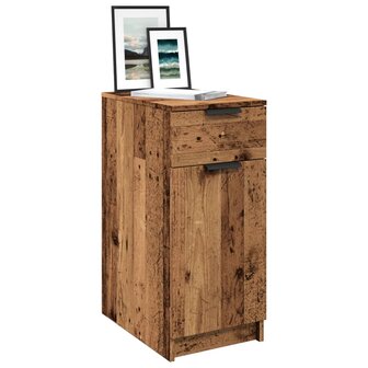 Bureau 33x50x75 cm bewerkt hout oud houtkleurig 1