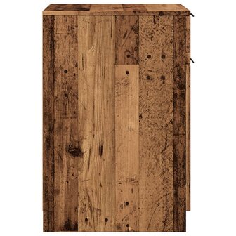Bureau 33x50x75 cm bewerkt hout oud houtkleurig 6