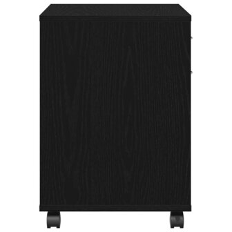 Rolling Kast 45 x 38 x 54 cm Bewerkt hout Zwart Eiken 8