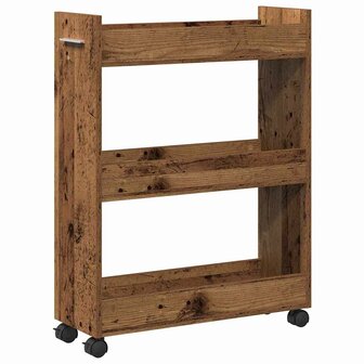 Kast met wiel Oudhout 60 x 22 x 79 cm 5