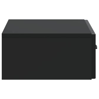 Wandmontage Zijtafel Zwart 59 x 34,5 x 17 cm Bewerkt hout 6