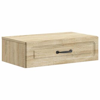Wandmontage Zijtafel Sonoma Eiken 59 x 34,5 x 17 cm 2