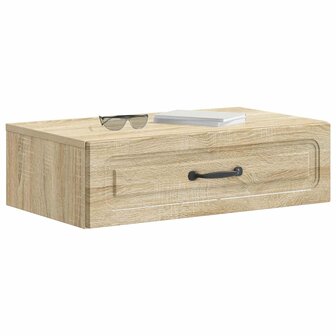 Wandmontage Zijtafel Sonoma Eiken 59 x 34,5 x 17 cm 3