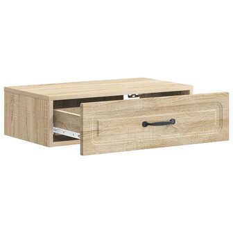 Wandmontage Zijtafel Sonoma Eiken 59 x 34,5 x 17 cm 4