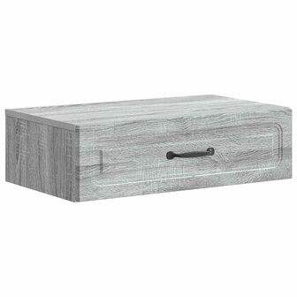 Wandmontage Zijtafel Grijs sonoma 59 x 34,5 x 17 cm 2