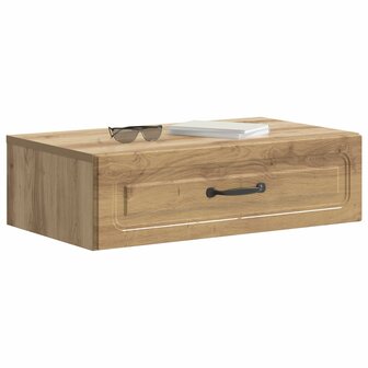 Wandmontage Zijtafel 59 x 34,5 x 17 cm Bewerkt hout 3