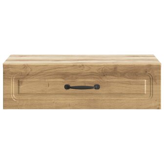 Wandmontage Zijtafel 59 x 34,5 x 17 cm Bewerkt hout 5