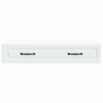 Wandmontage Zijtafel Wit 87,5 x 34,5 x 17 cm Bewerkt hout 5