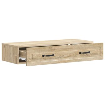 Wandmontage Zijtafel Sonoma Eiken 87,5 x 34,5 x 17 cm 4