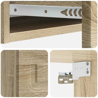 Wandmontage Zijtafel Sonoma Eiken 87,5 x 34,5 x 17 cm 8