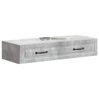 Wandmontage Zijtafel Betongrijs 87,5 x 34,5 x 17 cm 3