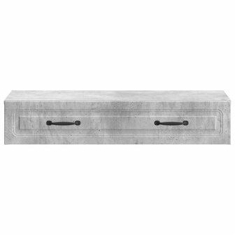 Wandmontage Zijtafel Betongrijs 87,5 x 34,5 x 17 cm 5