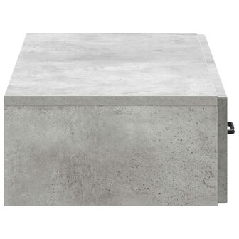 Wandmontage Zijtafel Betongrijs 87,5 x 34,5 x 17 cm 6