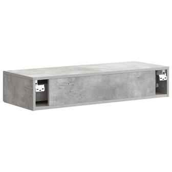 Wandmontage Zijtafel Betongrijs 87,5 x 34,5 x 17 cm 7