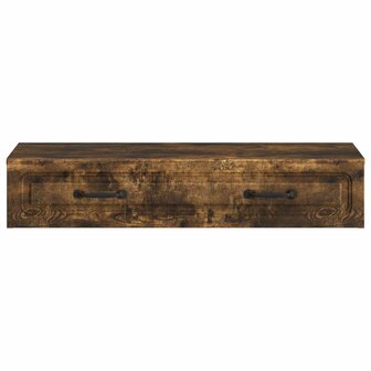 Wandmontage Zijtafel Gerookt eiken 87,5 x 34,5 x 17 cm 5