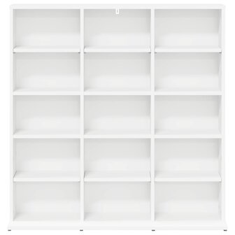 Cd-kast Wit 96 x 23,5 x 97,5 cm Bewerkt hout 4