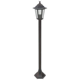 Paalverlichting voor tuin E27 110 cm aluminium brons 6 st 2