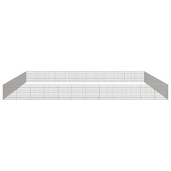 Dierenverblijf 48 panelen 54x60 cm gegalvaniseerd ijzer 4