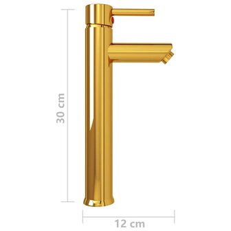 Badkamermengkraan 12x30 cm goudkleurig 5