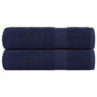 Badhanddoeken FROGN 2 st 100x150 cm 360 g/m&sup2; marineblauw 1