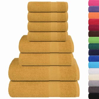 8-delige Handdoekenset FROGN 360 g/m&sup2; goud 2
