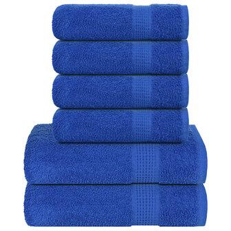 6-delige Handdoekenset FROGN 360 g/m&sup2; blauw 1